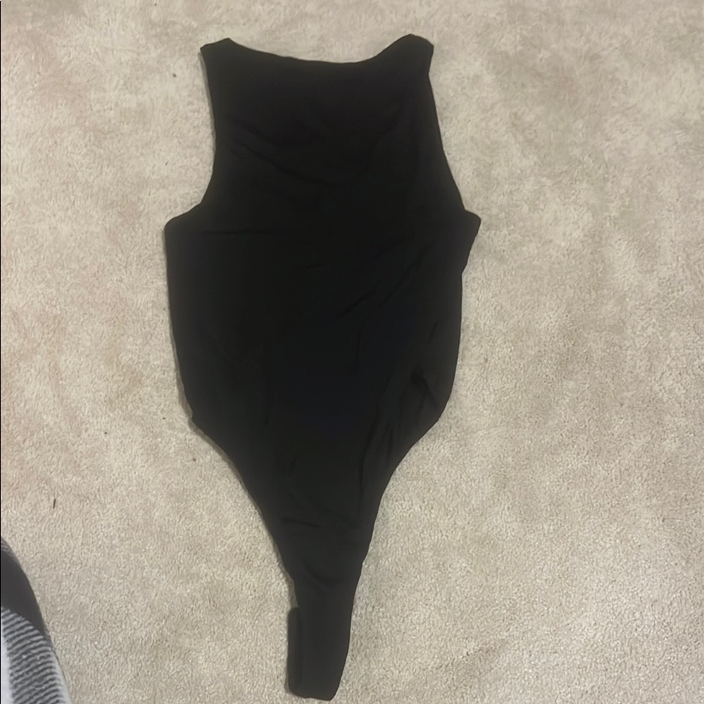 Black Sleeveless Bodysuit
